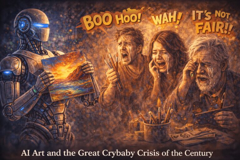 Featured image for AI Art and the Great Crybaby Crisis of the Century